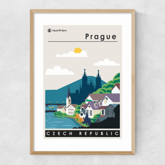 Prague Narrow Oak Frame