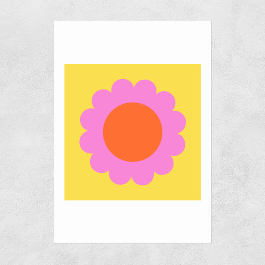 Summer Bloom in Yellow Unframed Print