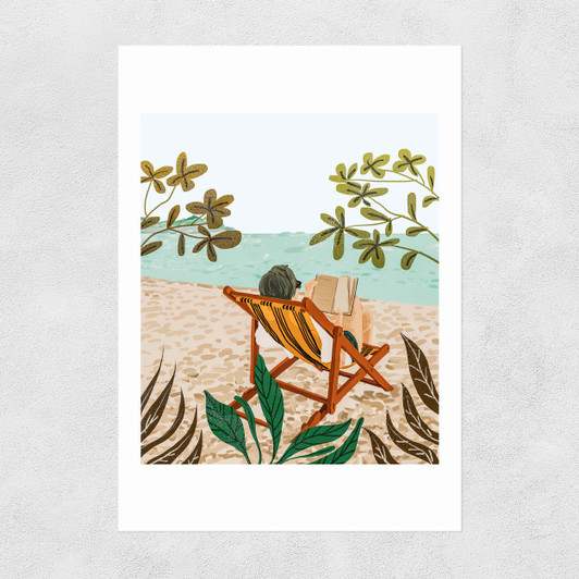 Vacay Book Club Unframed Print