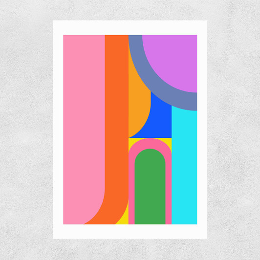 Shapes and Colors No. 7 Unframed Print