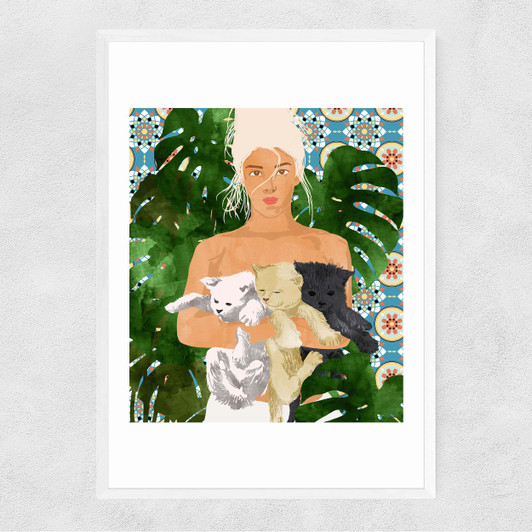 Morocco Vacay Narrow White Frame