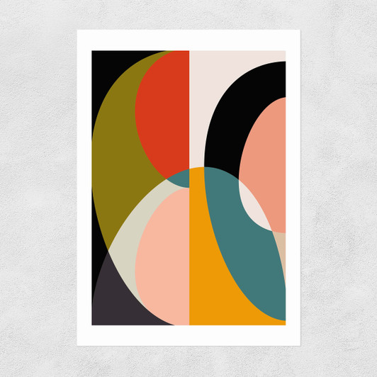 Mid Century DIN XI Unframed Print
