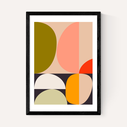 Mid Century Half Circles