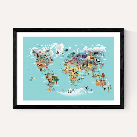 World Map of Animals