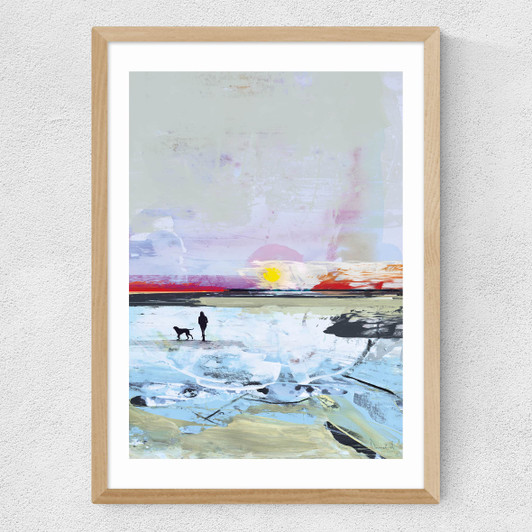 Beach Walk Medium Oak Frame