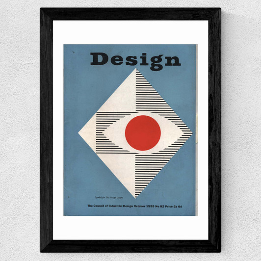 Graphics, October 1955, Design Magazine Wide Black Frame