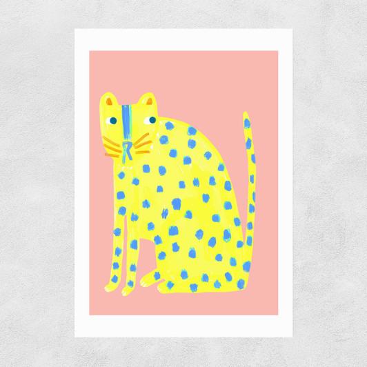 Big Spotty Cat Unframed Print