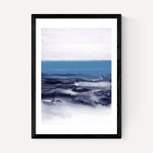 Watercolor Landscape Blue