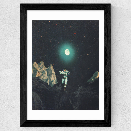 Searching for Happiness out of this Transitional World Wide Black Frame