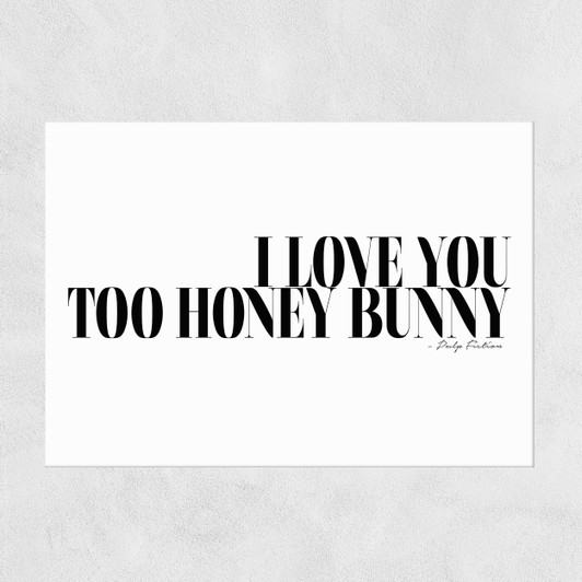 Honey Bunny Unframed Print