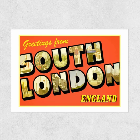 South London Unframed Print