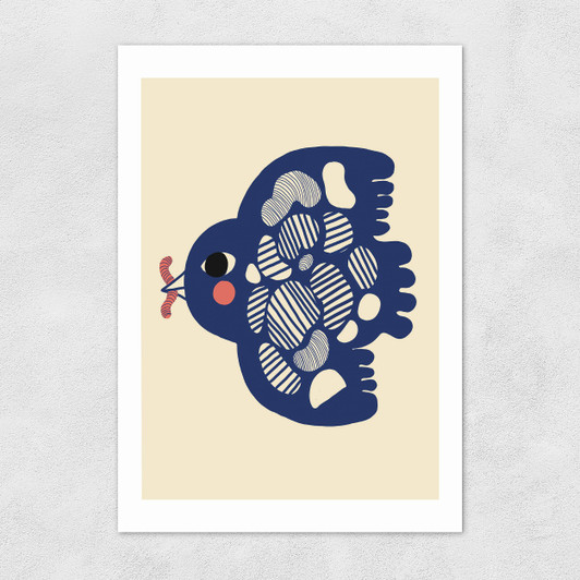 Bird With Worm