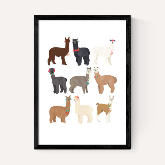 Standing Lamas in Glasses