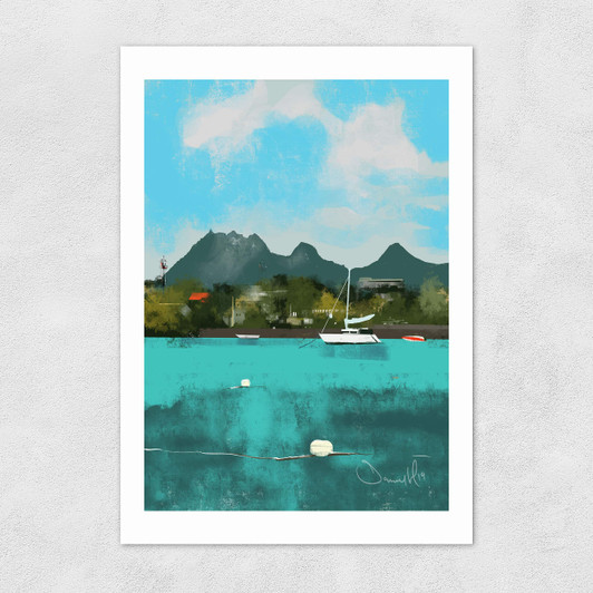 Tropical View Unframed Print