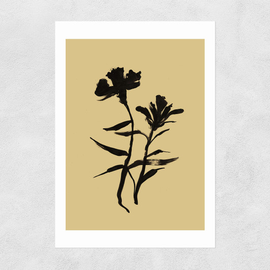 Mono Botanical 3 Unframed Print