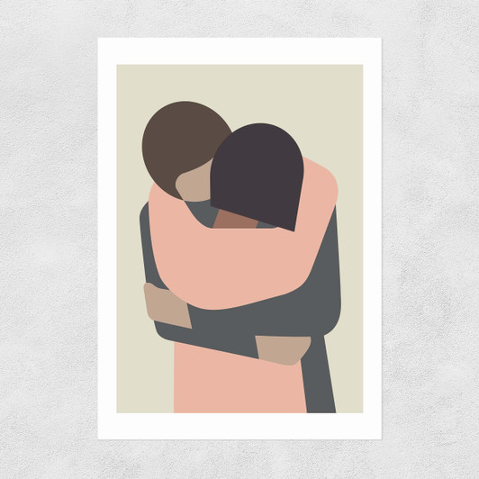 Hug Unframed Print