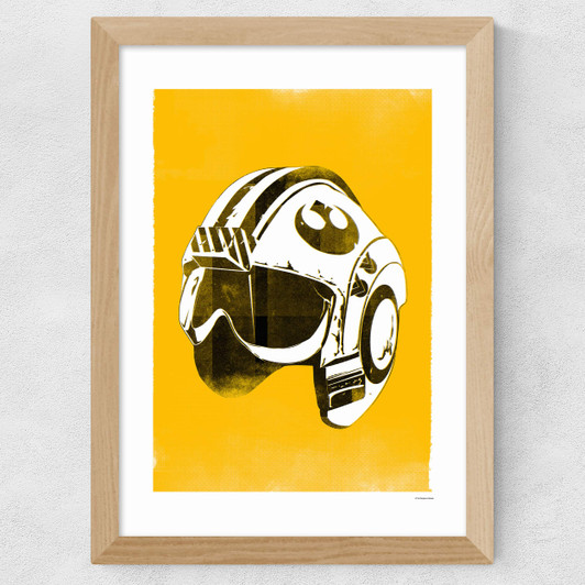 Star Wars Helmet - Red Five Wide Oak Frame