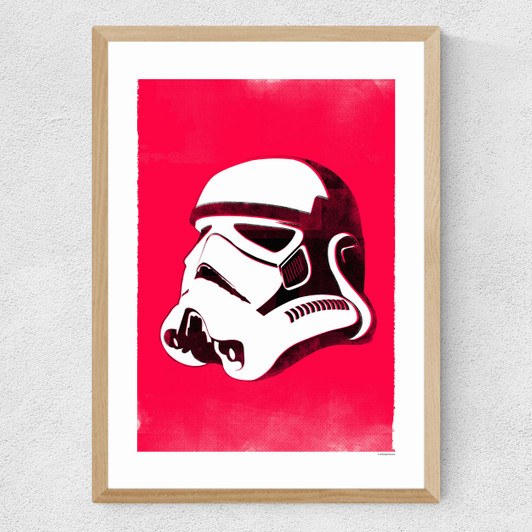 Star Wars Helmet - Stormtrooper Medium Oak Frame