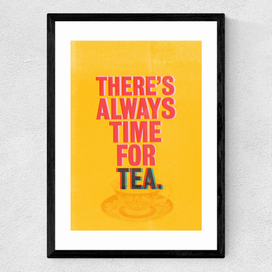 Time for Tea Medium Black Frame