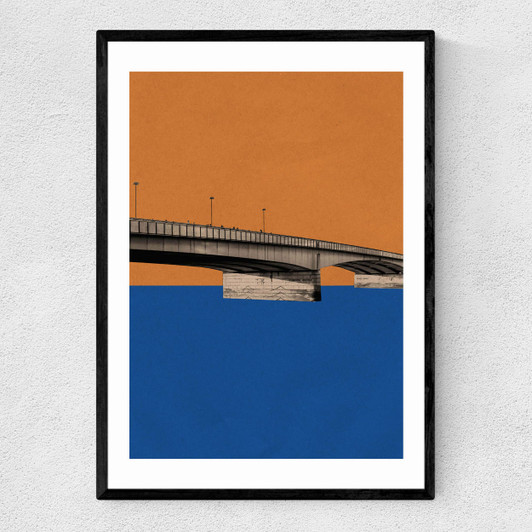 London Bridge Narrow Black Frame