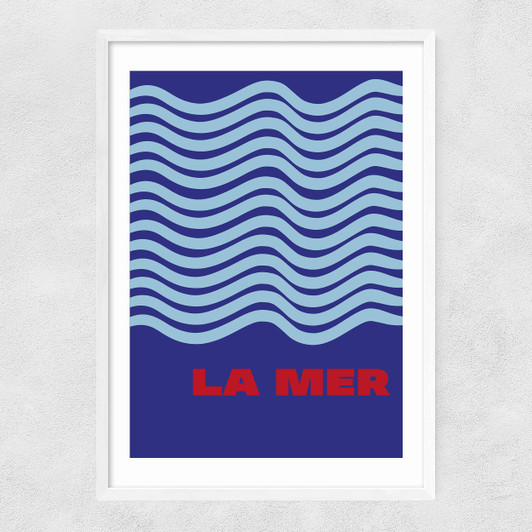 La Mer Narrow White Frame