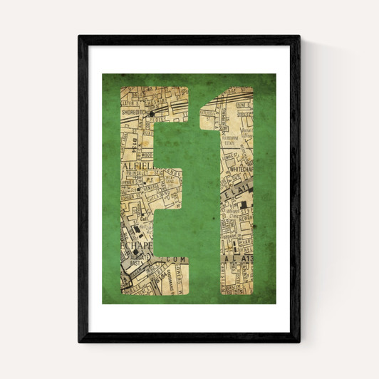 E1 Postcode Map