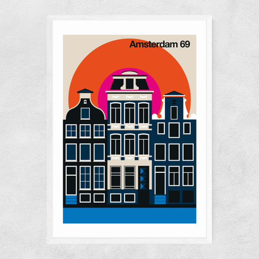 Amsterdam 69 Narrow White Frame
