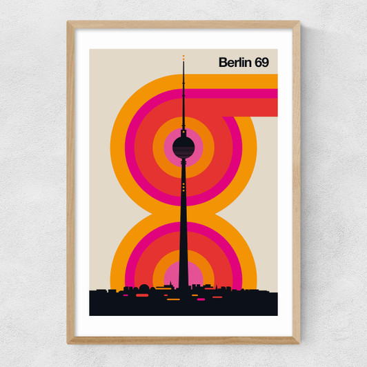 Berlin 69 Narrow Oak Frame