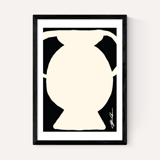Abstract Monochrome Vase I