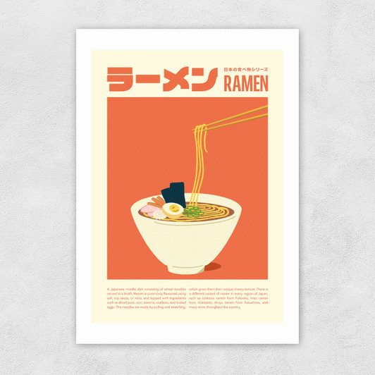 Ramen by SHIO Unframed Print