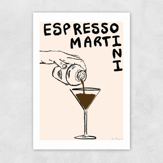 Espresso Martini by Nia Beynon Unframed Print