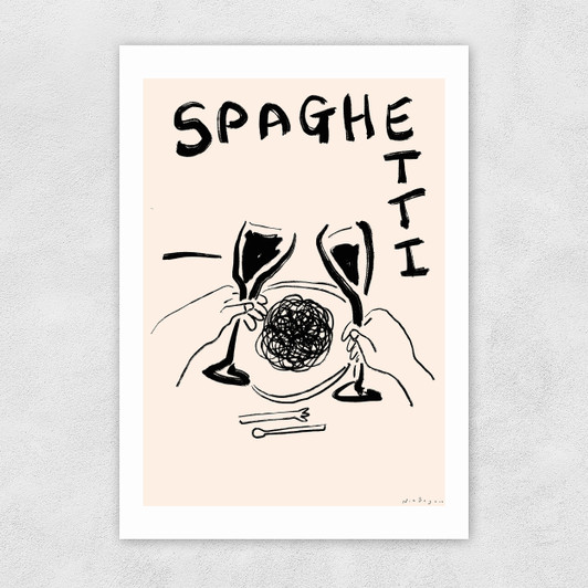 Spaghetti Unframed Print