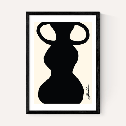 Abstract Monochrome Vase II