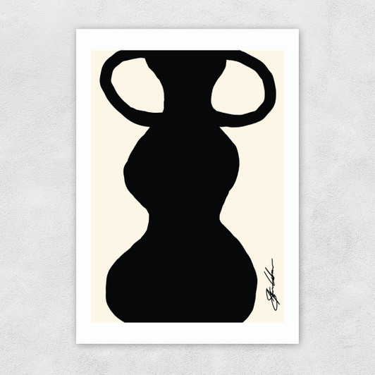 Abstract Monochrome Vase II