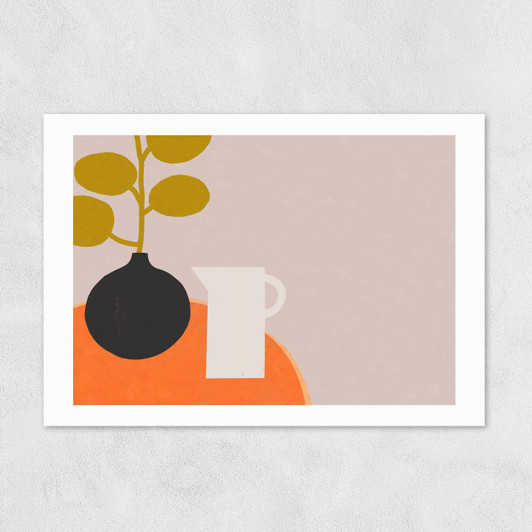 Interior With Orange Table