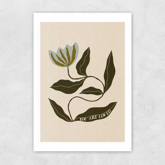You Are Loved by Parrott Paints Unframed Print