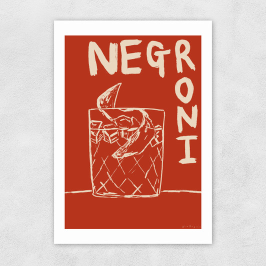 Negroni by Nia Beynon Unframed Print