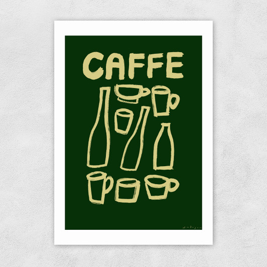 Caffe by Nia Beynon Unframed Print