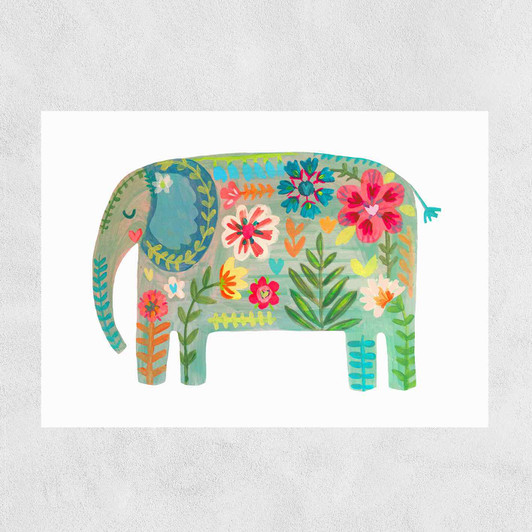 Floral Elephant