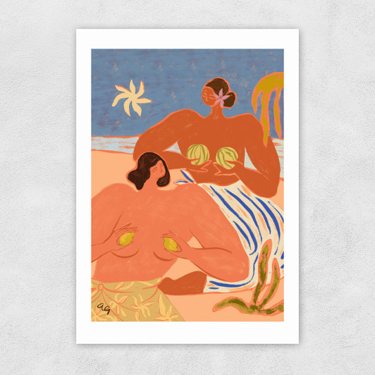 Lemon And Melon Unframed