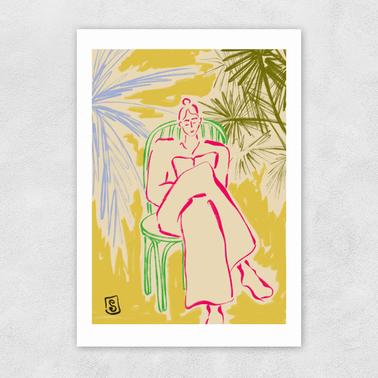 Reading Among Palm Trees