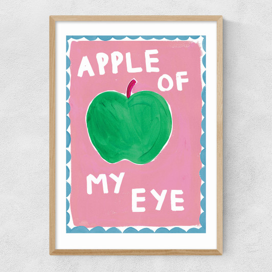Apple of My Eye Narrow Oak Frame