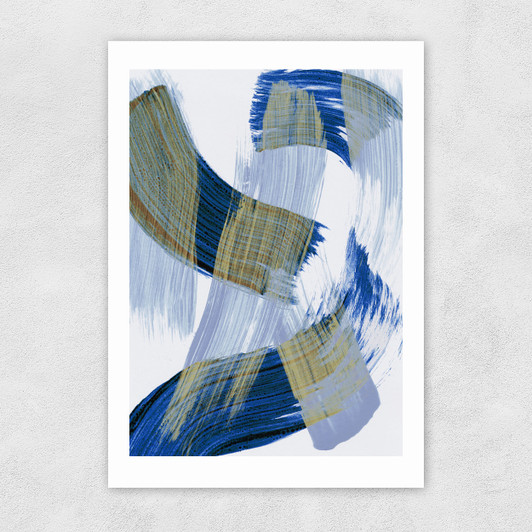 Abstract Brush Strokes 13 Unframed