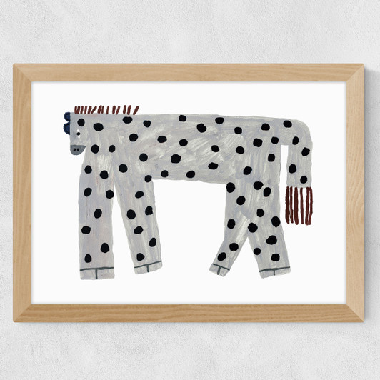 Yeehaw Spotty Wide Oak Frame