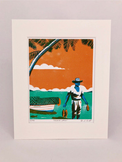 Second Catch by Daniel Haskett Unframed Print