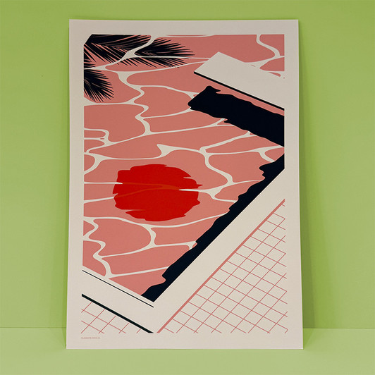 Endless Summer - Poolside Unframed Print