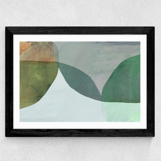 Earthenware Surfaces Wide Black Frame