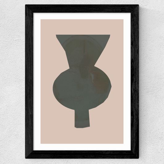Vase I Wide Black Frame