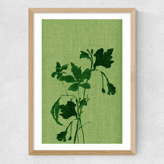 Terre Verte I Medium Oak Frame