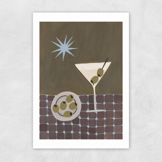 Extra Dirty Martini Unframed Print